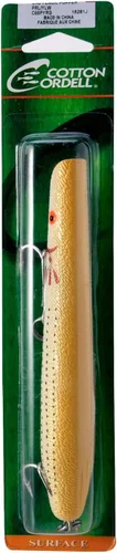 Miniatura 3 de Cotton Cordell Señuelo de pesca de lápiz Popper Topwater Amarillo perla