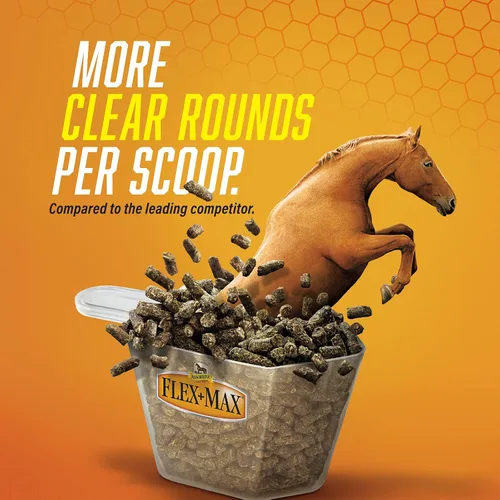 Miniatura 3 de Absorbine Flex+Max - Pellets de suplemento para articulaciones de caballo, altamente sabrosos, fórmula equina integral con glucosamina, MSM