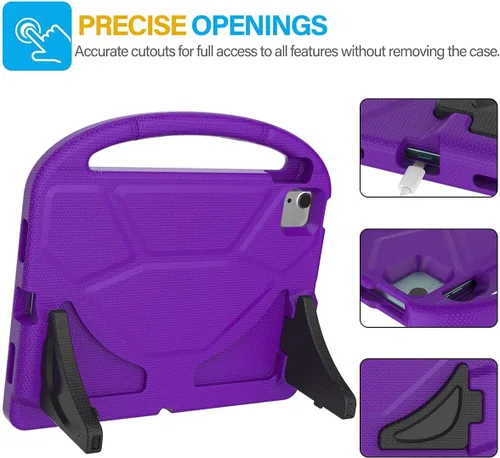 Miniatura 7 de SUPLIK Funda infantil para iPad Air de 5ª/4ª generación (10.9 pulgadas, 2022/2020), construida con protector de pantalla, iPad Air 5, funda a prueba