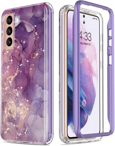 Miniatura 15 de ESDOT - Funda protectora para celular Samsung Galaxy S21, de grado militar, resiste caídas de 21 pies (probado), con diseños modernos, para niñas