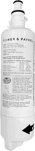 Filtro de agua para refrigerador 847201, pieza de repuesto para filtro de nevera de cocina Fisher & Paykel – Filtros certificados por IAPMO para
