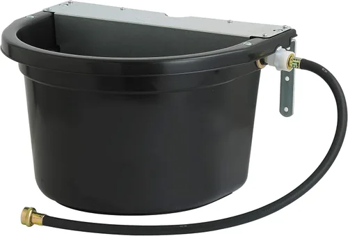 Little Giant® DuraMate - Bebedero automático controlado por flotador, resistente y duradero, fabricado en Estados Unidos, 4 galones (negro, 4
