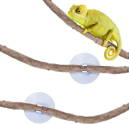 SunGrow Vid de reptiles de 6 pies para terrario, decoración flexible de tanque de lagarto escalador, accesorios de escalada de serpiente de pitón,