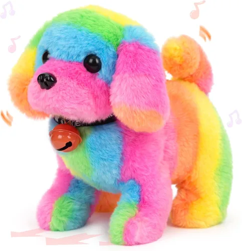 Miniatura 8 de Hopearl - Juguete de peluche electrónico interactivo de unicornio con sonidos y movimientos, camina y tiene un cuerno luminoso; regalo para niños