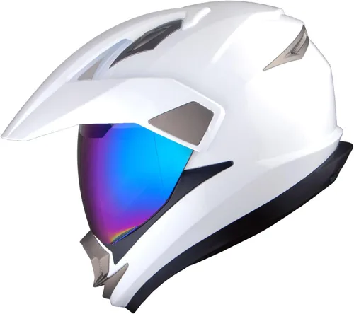 Miniatura 10 de 1Storm Casco Deportivo Dual Motocicleta Cara Completa Motocross Todoterreno Bicicleta Color Negro Mate