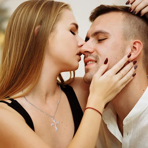 Miniatura 3 de Distance Collar de cruz para mujer, plata de ley 925, collar con colgante para niñas, mamá, esposa, regalo para el día de la madre o cumpleaños