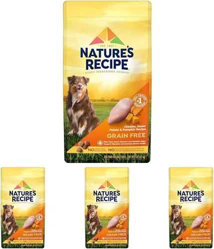 Miniatura 12 de Nature′s Recipe Alimento seco para perros con receta de pollo, batata y calabaza sin granos, bolsa de 4 libras