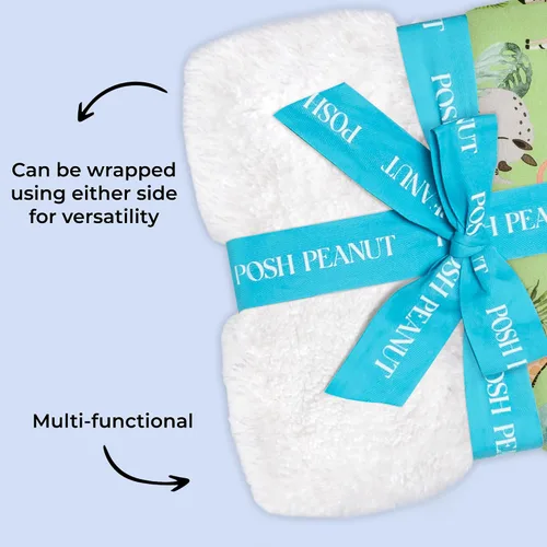 Miniatura 3 de Posh Peanut - Patu de felpa, gran manta de punto reversible de bambú de primera calidad, manta de seguridad para niños pequeños, 40 x 40 pulgadas