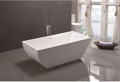 Miniatura 14 de Vanity Art Bañera independiente acrílica de 67 x 32 pulgadas Bañeras de mejoras para el hogar con diseño contemporáneo para remojar y bañarse