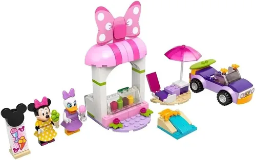 LEGO Disney Mickey and Friends Minnie Mouse's Ice Cream Shop 10773 Kit de construcción; divertido juguete que es el mejor regalo; nuevo 2021 (100