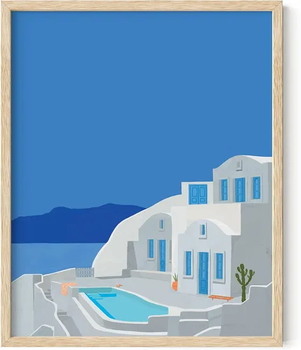 Miniatura 87 de HAUS AND HUES Arte de pared de playa de surf, impresión de tabla de surf en acuarela, decoración de habitación costera