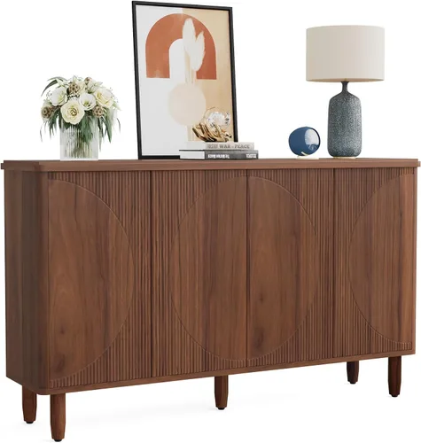Miniatura 7 de Tribesigns Aparador de buffet con almacenamiento, armario de almacenamiento moderno, mesa de buffet con puertas para sala de estar, cocina, comedor