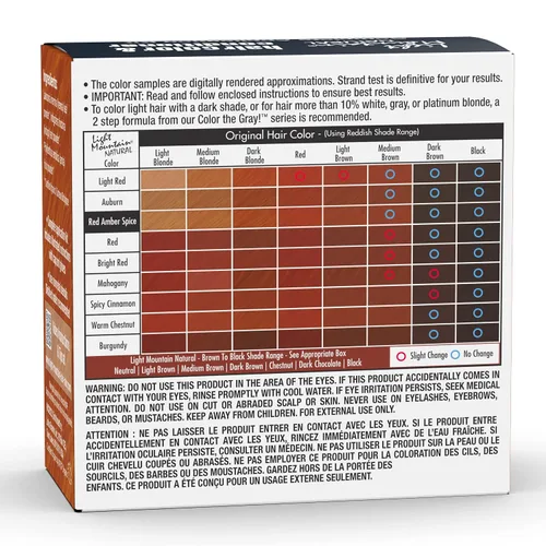Miniatura 2 de Light Mountain Tinte y acondicionador para el cabello de henna, tinte para el cabello con especias ámbar rojo para hombres y mujeres, polvo orgánico