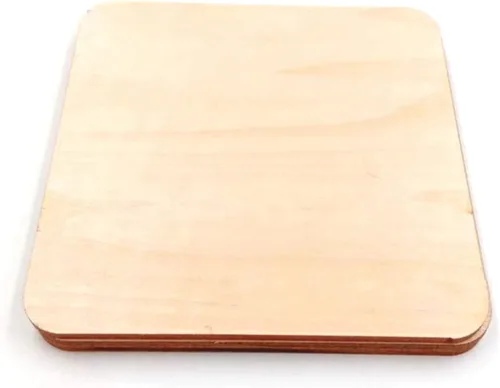 Miniatura 8 de TEHAUX 50 piezas de 1.575 in de madera natural rebanadas cuadradas DIY piezas planas para decoración de manualidades