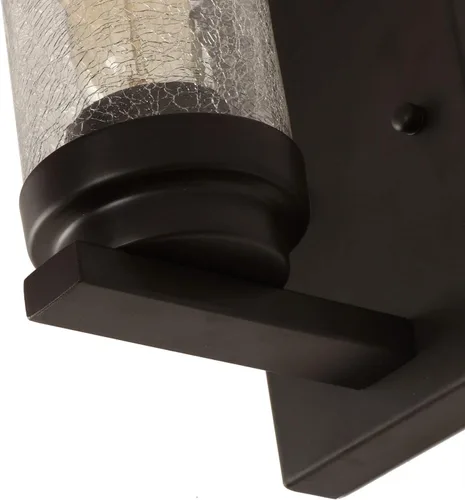 Miniatura 6 de 17701 - Lámpara de pared de metal industrial vintage con pantalla de vidrio agrietado, lámpara de vestíbulo retro, aplique de pared rústico Edison