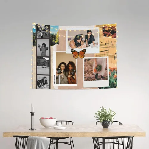Miniatura 2 de BHSHOH Tapiz de fotos personalizado, telón de fondo personalizado, manta para colgar en la pared, para dormitorio, sala de estar, decoración