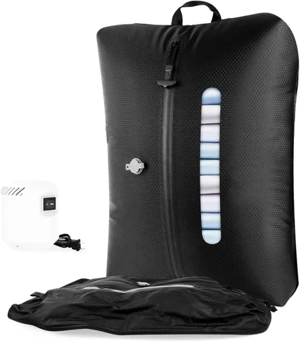 AIDONS Bolsas de viaje al vacío con bomba – Bolsas de compresión al vacío reutilizables, nailon reforzado 420D, resistentes a desgarros,