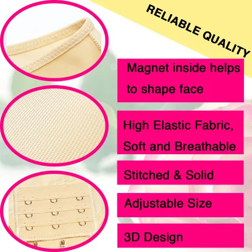 Miniatura 4 de Correa de adelgazamiento de barbilla reutilizable, cinta de elevación facial, máscara facial de elevación de línea V, reductor de barbilla doble