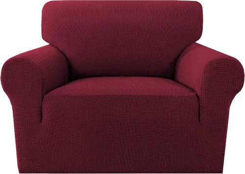 Miniatura 37 de MeilleMaison Funda elástica para silla reclinable, funda para sofá de 1 pieza con parte inferior elástica, lavable, protector de muebles Negro