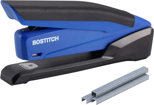Miniatura 11 de Bostitch Office InPower Engrapadora de escritorio ecológica, tecnología de un dedo, sin atascos, incluye 210 grapas, color negro (1100)