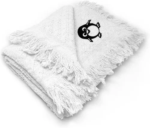Miniatura 7 de Ropa de cama bordada personalizada para niños y niñas, lindo pingüino B