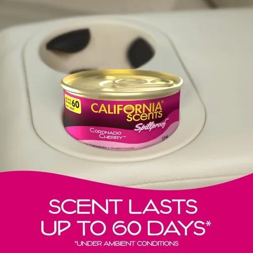 Miniatura 3 de California Scents, ambientador de latas y neutralizador de olores, juego de 12 latas a prueba de derrames para el hogar y el automóvil, cereza