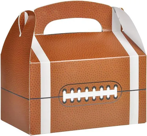 The Dreidel Company Cajas de golosinas deportivas, caja de regalo para niños, regalos de fiesta de cumpleaños, bodas, baby shower, caja de 6.25 x