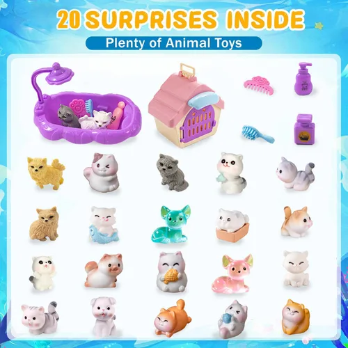 Miniatura 2 de Bombas de baño infantiles con sorpresa en el interior, set de regalo de 20 unidades, baño de burbujas natural y orgánico para niños de espuma