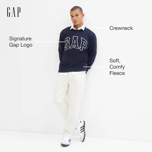 Miniatura 3 de GAP Sudadera de forro polar con logotipo para hombre
