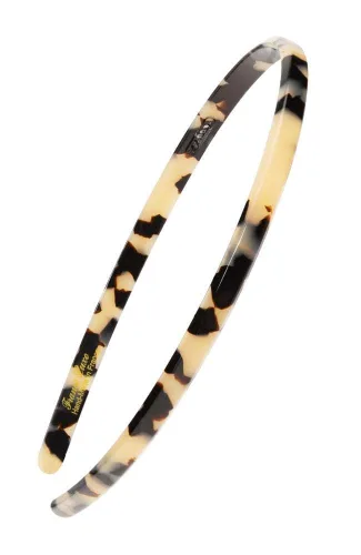 Miniatura 6 de Diadema marrón para mujer, France Luxe de 1/4 de pulgada, ultracómoda, delgada, África, ajuste flexible con dientes suaves antideslizantes, sujeción