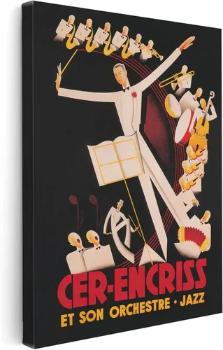 Miniatura 13 de Poster Master Lienzo ilustrado – Impresión minimalista retro – San Sebastián, festival de jazz, piano, estética – Regalo para artista, amigo