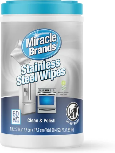 Miniatura 11 de MiracleWipes Para acero inoxidable, ideal para cocina y electrodomésticos, incluyendo horno, refrigerador, lavavajillas, microondas, fregadero