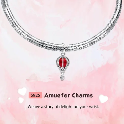 Miniatura 67 de Amufer S925 Charms for Women, compatible with Pandora Bracelets and Necklaces, Jewelry Gift
