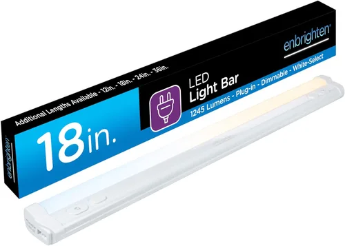 Miniatura 10 de Enbrighten Control remoto de sincronización de un solo toque, interruptor de luz adicional para luces debajo del gabinete, control remoto