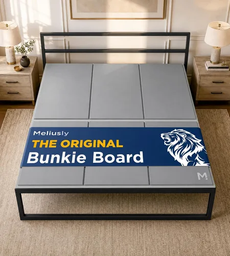 Miniatura 12 de Meliusly Premium 10mm Base para Cama Individual 2-Pack (96,5x190,5 cm) Diseño de Tablero de Cama de Perfil Bajo con Patente Pendiente - Bases