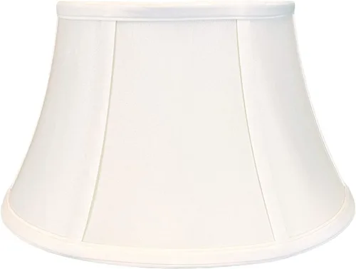 Miniatura 2 de Royal Designs, Inc. BSO-711-17WH - Pantalla de lámpara de campana de tambor poco profunda, 11 x 17 x 10, color blanco