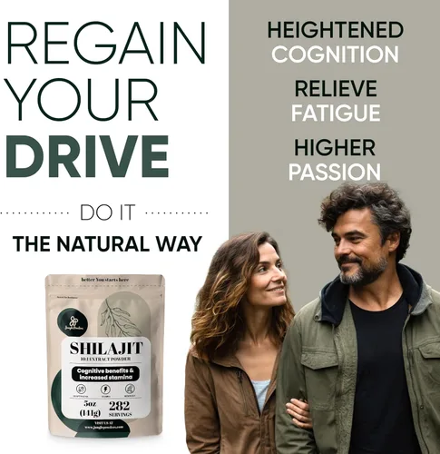 Miniatura 5 de Polvo Shilajit para hombres 10:1 Extracto de 5 onzas, bolsa de 282 porciones de extracto de polvo de ácido fúlvico, suplemento energético de apoyo