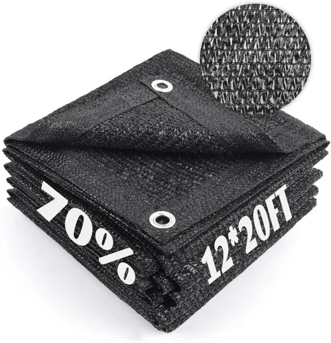 Miniatura 81 de Cool Area Lona de malla con ojales para cubierta de plantas, toldo de patio de 10 x 20 pies, para jardín, pérgola, invernadero, coche, granero, 55%