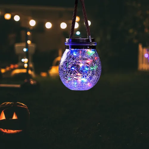 Miniatura 5 de DOITOOL 2 piezas de luces solares de repuesto, 3.14 pulgadas, impermeables, para frascos, tapas de tarros, piezas de cadena para regadera al aire