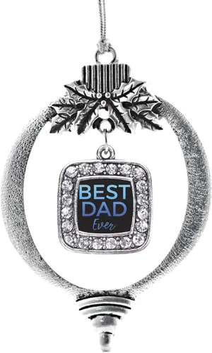 Miniatura 111 de Inspired Silver - Nana púrpura - Adorno de Navidad plateado - Adorno cuadrado para árbol de Navidad con circonita cúbica - Decoración colgante