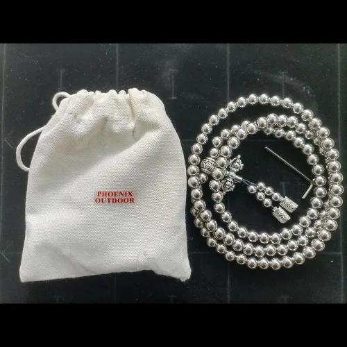 Miniatura 5 de 108 Destiny Nepal Prayer Full Metal Buddism Bead Mala Collar (acero inoxidable)