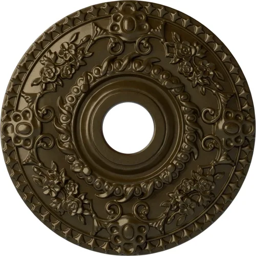 Miniatura 31 de Ekena Millwork CM18RORUS Medallón de techo de rosa, 18.0 in de diámetro exterior x 3.5 in de diámetro interior x 1.4 in de diámetro interior x 1.4