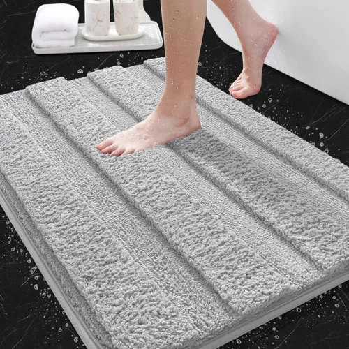 Miniatura 30 de IM HOME Bathroom Rugs, Ultra Soft Plush Fluffy Microfiber Absorbent Bath Mat, Non-Slip Backing, Machine Washable Bath Mats for Bathroom Floor, Tub