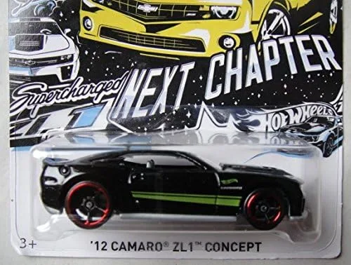 Miniatura 2 de HOT Wheels 2018 Lanzamiento Premium Exclusive Black '12 Camaro ZL1 Concept