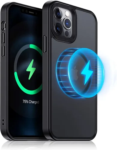 Miniatura 9 de Meifigno- Funda magnética diseñada para el iPhone 12 Pro Max, [protección de grado militar y compatible con MagSafe], parte trasera mate translúcida