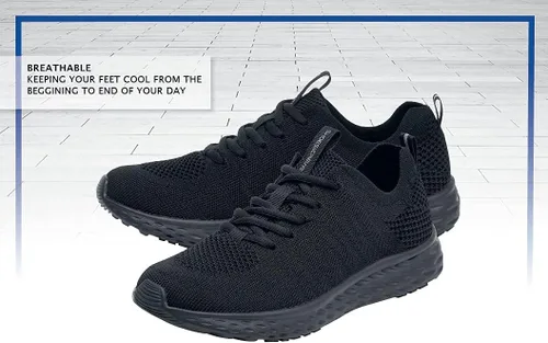 Miniatura 11 de Shoes for Crews Everlight - Zapatos de trabajo antideslizantes para hombre, calzado de trabajo y seguridad, zapatos de trabajo transpirables