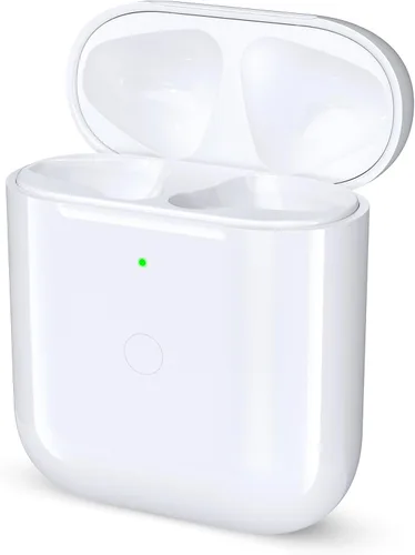 Replacement Charging Case for AirPods 1 2, Wireless Charging Case, Bluetooth Pairing Sync Button, Lightning Charging Port (Earbuds Not Included)