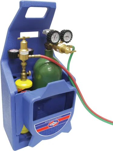 Miniatura 3 de Uniweld Adaptador de Oxy/Combustible FV600 para conectar un regulador MC (CGA200) a un cilindro de combustible desechable (CGA600)