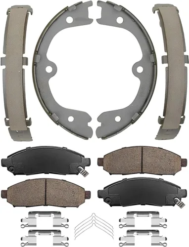 Miniatura 25 de Detroit Axle - Kit de freno delantero para Nissan Sentra 2020-2024 de 11.02 pulgadas, rotores de freno de disco perforados y ranurados, pastillas