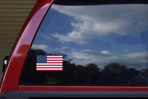 Miniatura 2 de StickerTalk Adhesivo de vinilo con la bandera de Estados Unidos, 5 x 3 pulgadas